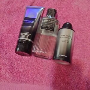 Bath and Bodyworks graphite body care set